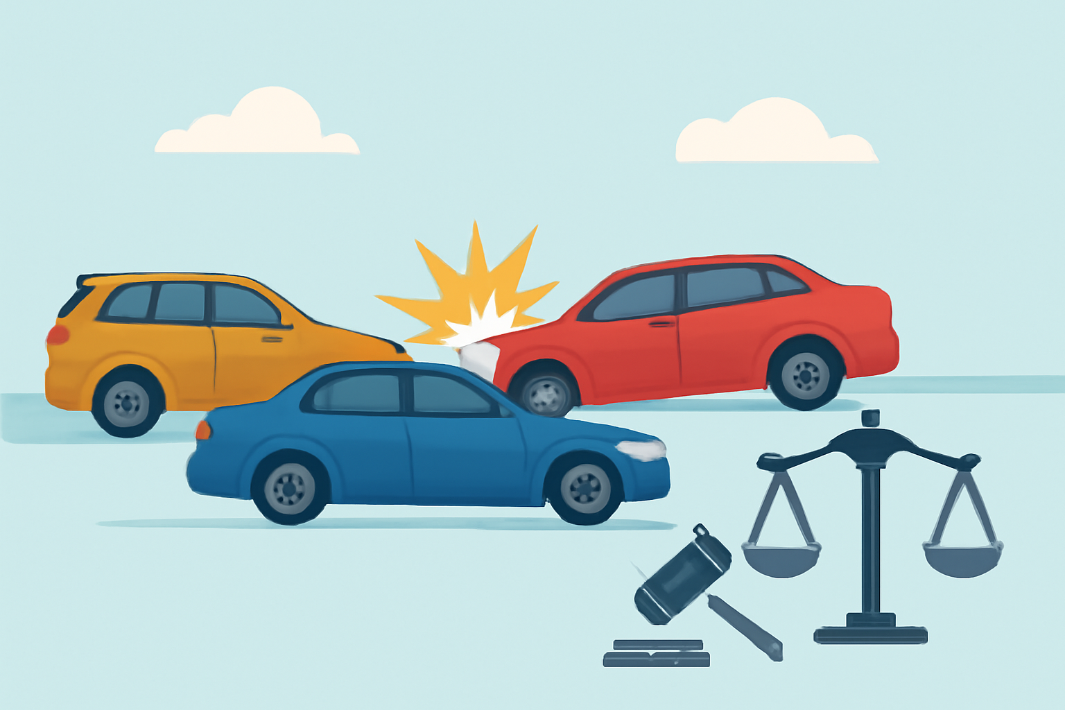 Who’s Responsible in a Multi-Car Accident in Texas?