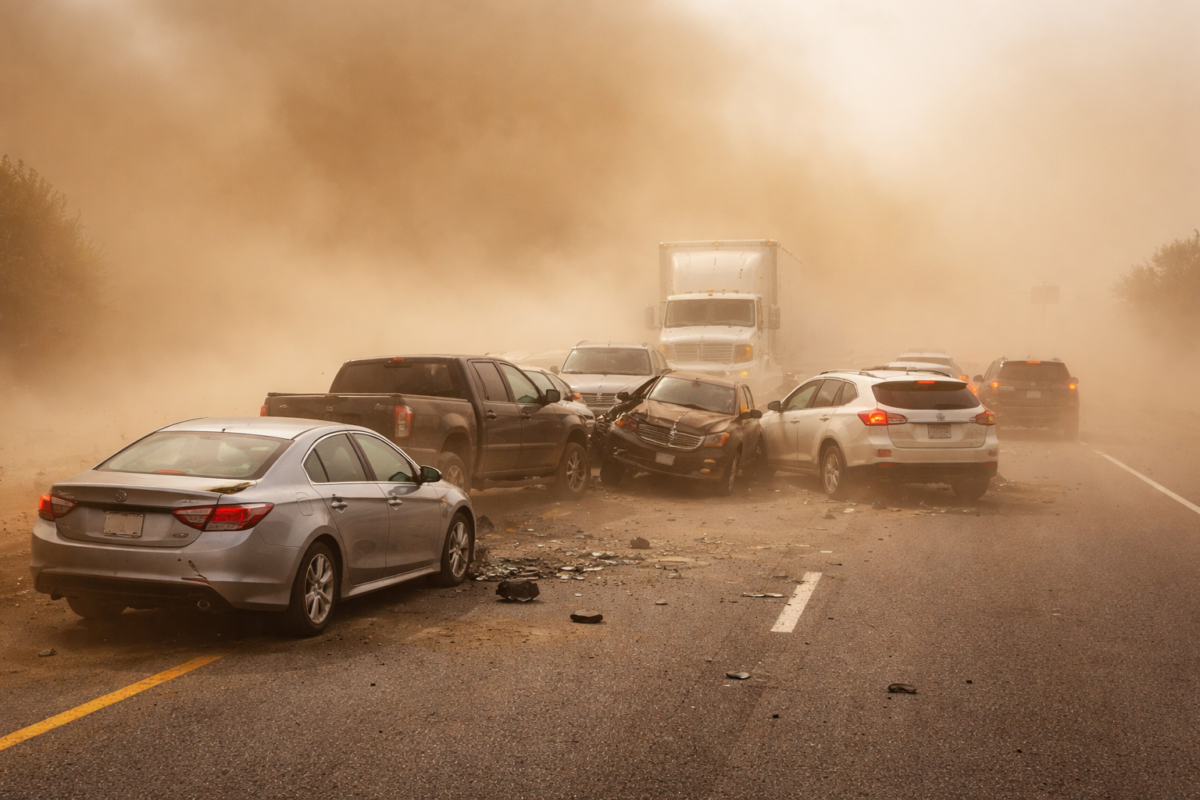 How Desert Winds and Winter Dust Storms Cause Multi-Car Pileups Near El Paso