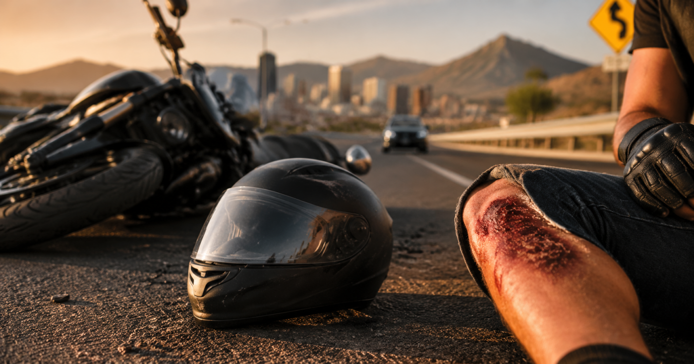 Injured in a May Motorcycle Crash in El Paso? How Helmet and Road Rash Evidence Can Affect Your Case
